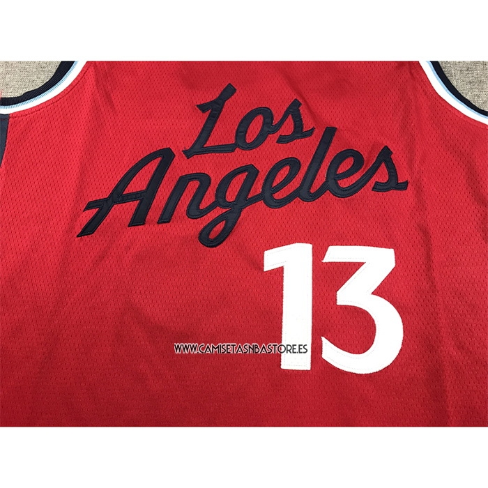 Paul George NO 13 Camiseta Los Angeles Clippers Statement 2024-25 Rojo